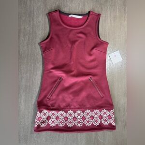 NWT Athleta Maroon Hot When You’re Not Mini Dress XS